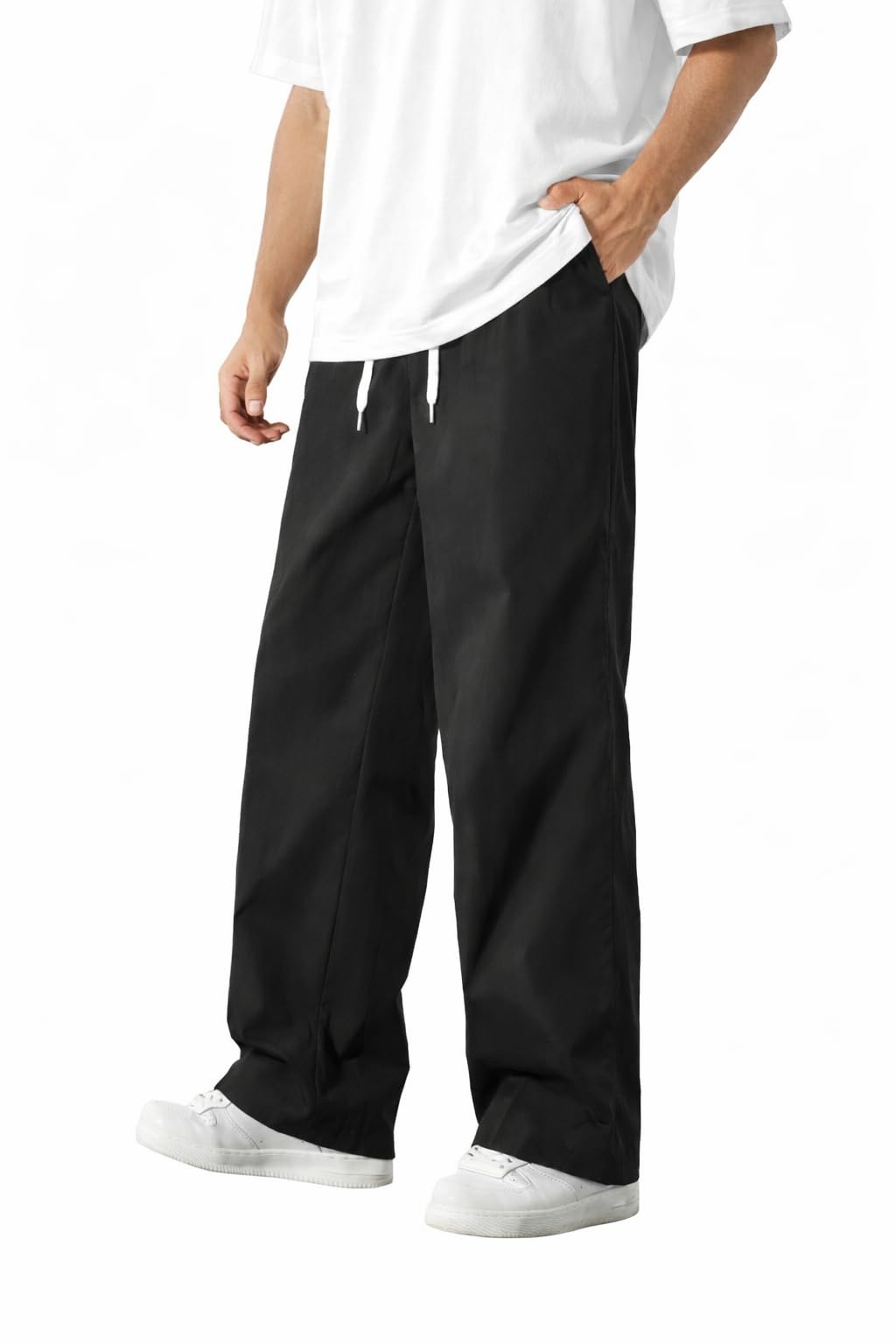 netclick Men’s Straight Fit Track Pant | Gym Joggers with Zipper Pocket | Activewear & Casual Sports Lower-picture-30