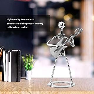 Cyrank Statue de Joueur de Guitare, Figurine de Collection de Joueur de Musicien de Fer en métal Guitare Rock Sculpture décor de Musique pour Bureau Bureau décor à la Maison - Les Beatles, Paul McCartney, John Lennon, RIngo Starr, George Harrison Cyrank Statue de Joueur de Guitare, Figurine de Collection de Joueur de Musicien de Fer en métal Guitare Rock Sculpture décor de Musique pour Bureau Bureau décor à la Maison – Image 3