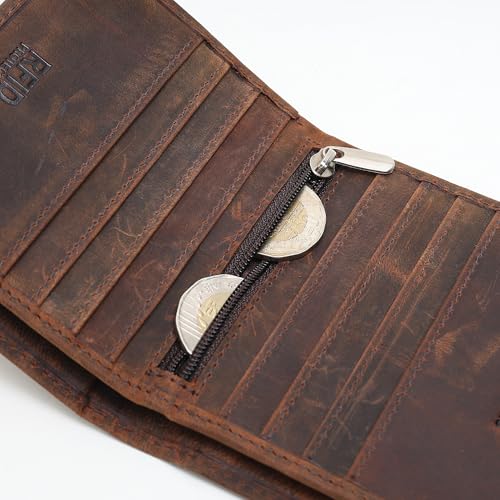 Image of TANSTITCH Slim Leather Wallet || Small,Compact, Minimalist & Thin Wallet || RFID Protected || Front Pocket Carry