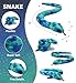 DolliBu Blue Tie-Dye Snake Stuffed Animal - Huggable Snake Plush, Adorable Playtime Plush Toy, Cute Wildlife Animal Cuddle Gifts, Super Soft Plush Doll Animal Toy for Kids and Adults - 60 Inches