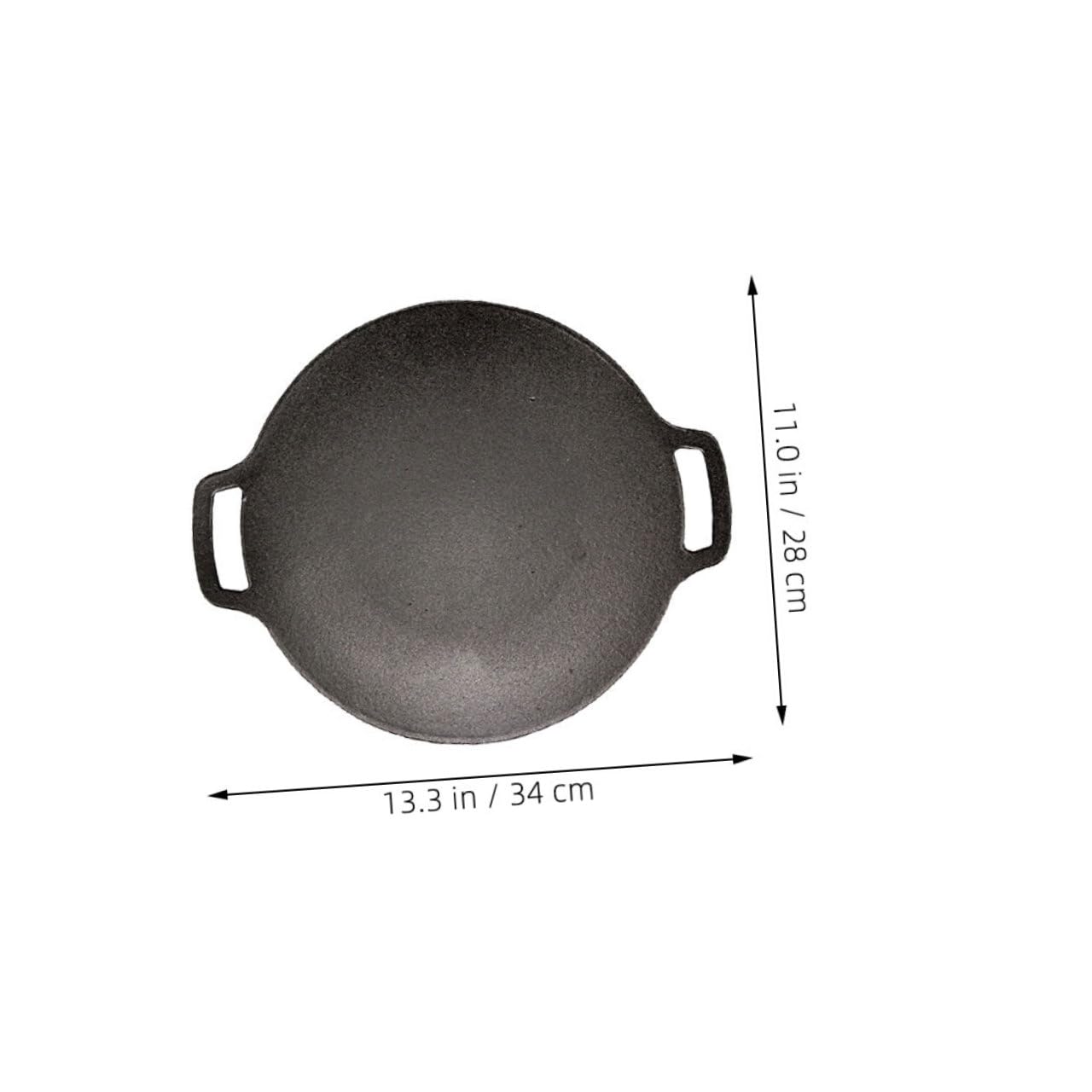 Padella in Ferro per Barbecue All'aperto senza Sbavature, Versatile e Resistente, per Grigliate e Occasioni Speciali, per Carne e Verdure