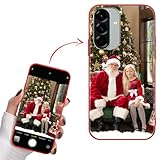 Yoedge Navidad Funda Personalizada para Samung Galaxy S25 Edge 5G 6,7", Carcasa Personalizable con Foto Imagen o Texto Gel por Encargo Personalizado Custom para Samung Galaxy S25 Edge 5G Case Cover