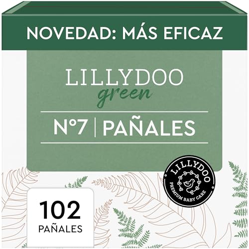 Pañales LILLYDOO green – talla 7 (15+ kg), caja mensual (102...