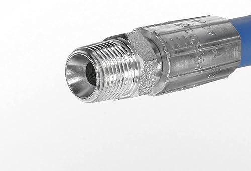 Miniatura 2 de Schieffer CLEANSTREAM 4000 PSI 3/8 "x 15' Manguera de pluma con acabado mate azul sin marcas