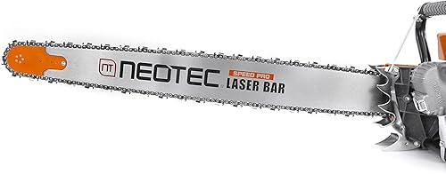 Miniatura 6 de NEO-TEC Barra guía de motosierra de 42 pulgadas y cadena, paso de cadena de 3/8 pulgadas, calibre 0.063 pulgadas, 136 eslabones de transmisión aptos