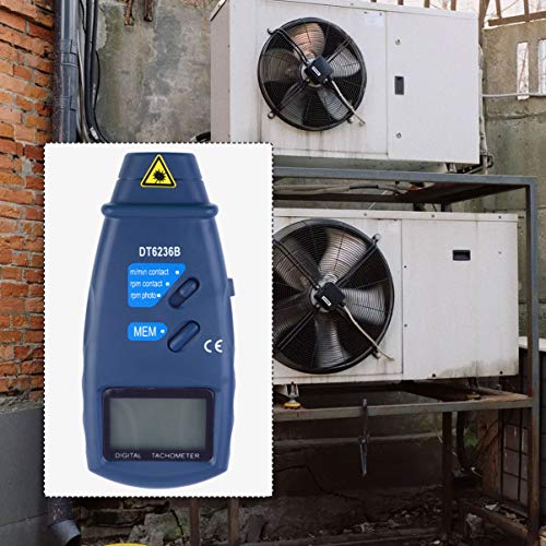 VILLCASE TacÃ´metro Digital Sem Contato Foto PortÃ¡til TacÃ´metro a Laser Mini Rpm Tester Meter para