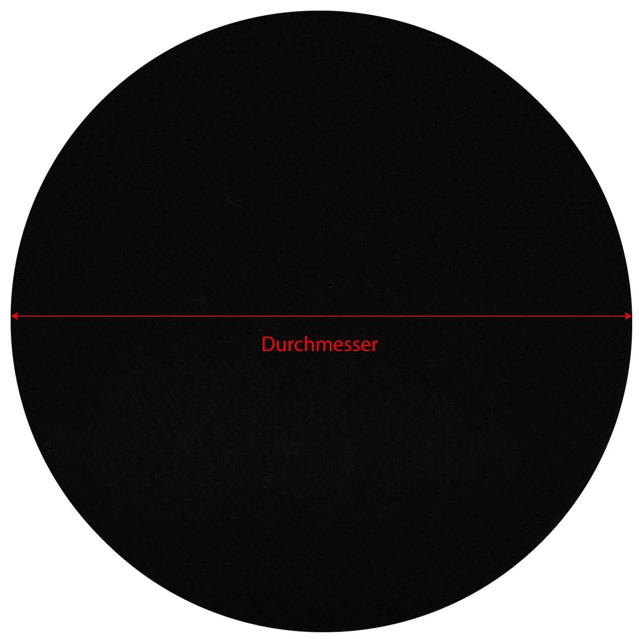 Schwarze Filzkreise - Deko Basteln Ø 3-60 cm