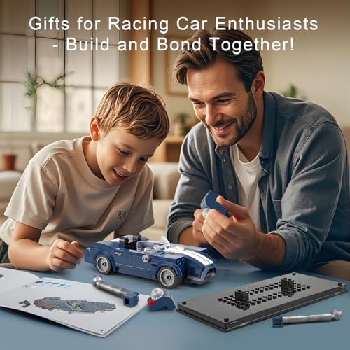 Gebautes AC Cobra Chassis mit stabilen Achsen und Felgen aus glänzendem ABS-Material