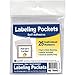 C-Line 70443 C-Line Self-Adhesive Labeling Pockets, Top Load, 3 3/4 x 3, 4.25 "Height, .75 "Wide, 3.75 "Length, Clear