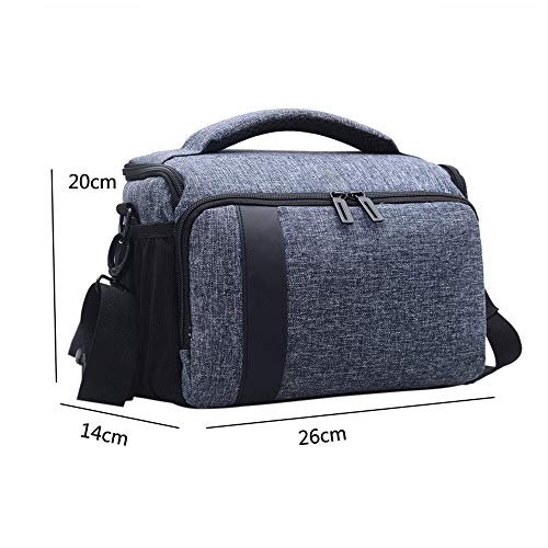 Miaoqian Bolsa para câmera SLR/DSLR Gadget Bolsa acolchoada Bolsa de transporte de ombro para fotogr