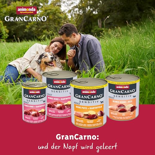 Animonda Nassfutter für Hunde GranCarno Adult Sensitiv Rind