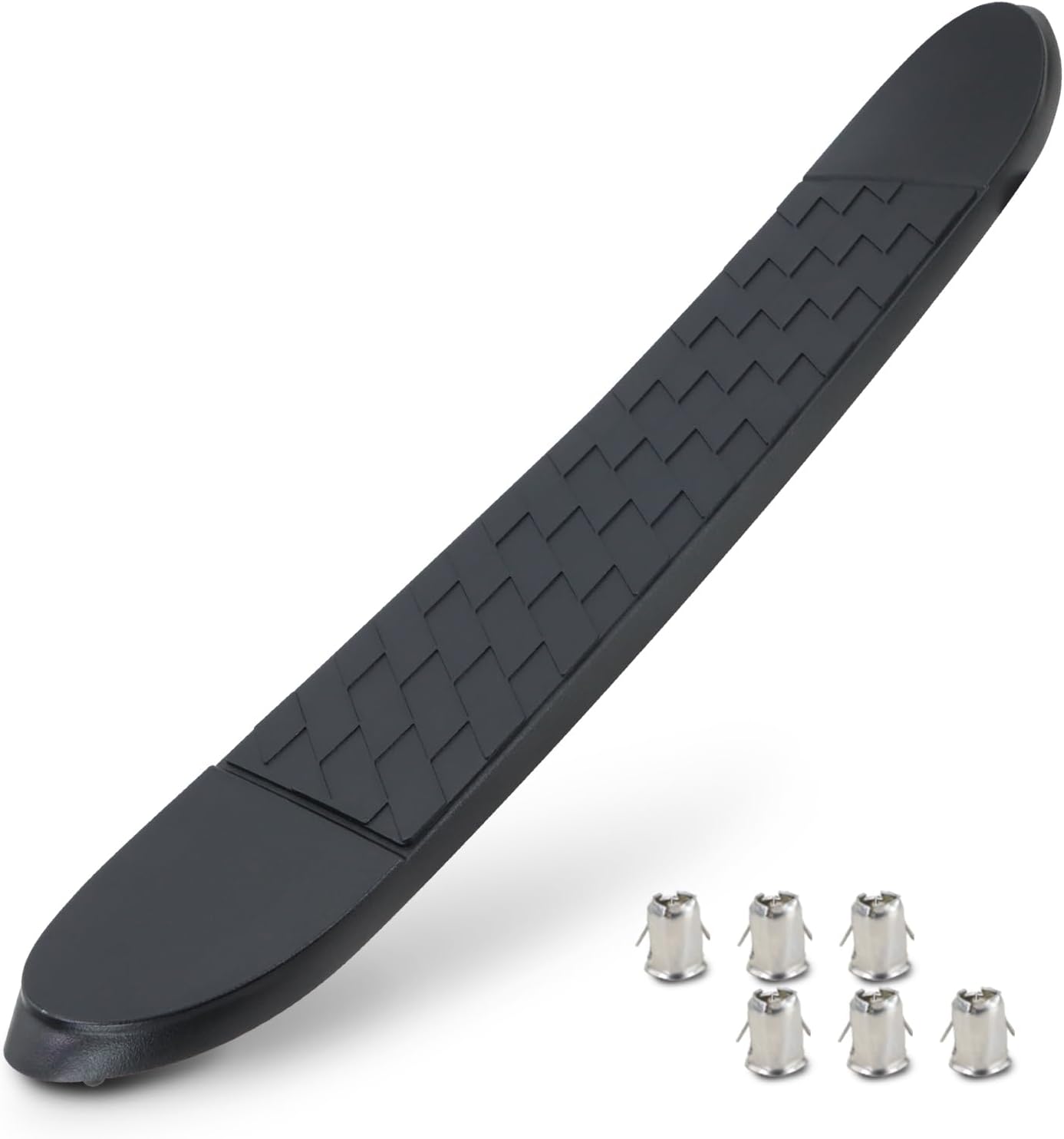 Nerf Bar Replacement Pads for 4 inch Oval Step Bar Pad, 24" X 4" Durable Non-Slip Running Boards Pads 6 Holes with 6Pins