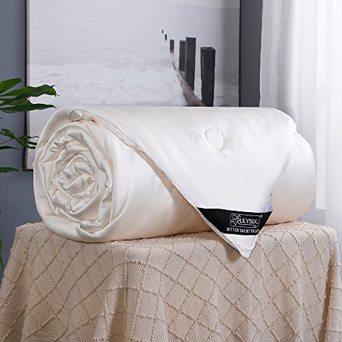 Lilysilk Silk Comforter With Silk Shell 100% Real Silk Long Strand Filled Silk Duvet Twin 67X87 Inches -Luxury And Soft, Smooth #TOP1