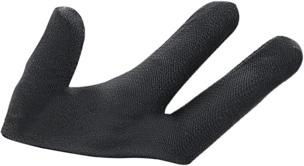 Beavorty Heat Protection Gloves for Hair Styling Ergonomic Double Thermal Gloves with Three Finger Design for Curling Wand and Hair Dye Use Comfortable Non Woven Cloth Material