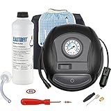 ELASTOFIT Reparaturset Reifenpannenset für PKW inkl. Kompressor