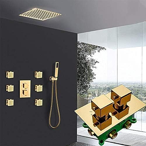 Kits de douche thermostatiques dorés pour éliminer les variations de température de l'eau