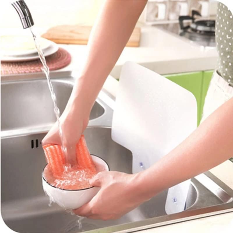 Kitchen Organizer Shelf Wall Shelf Sucker Splash Water Baffle Pool Board Kitchen Rack Bathroom Accessories Sink Shelf (D 1) image 4