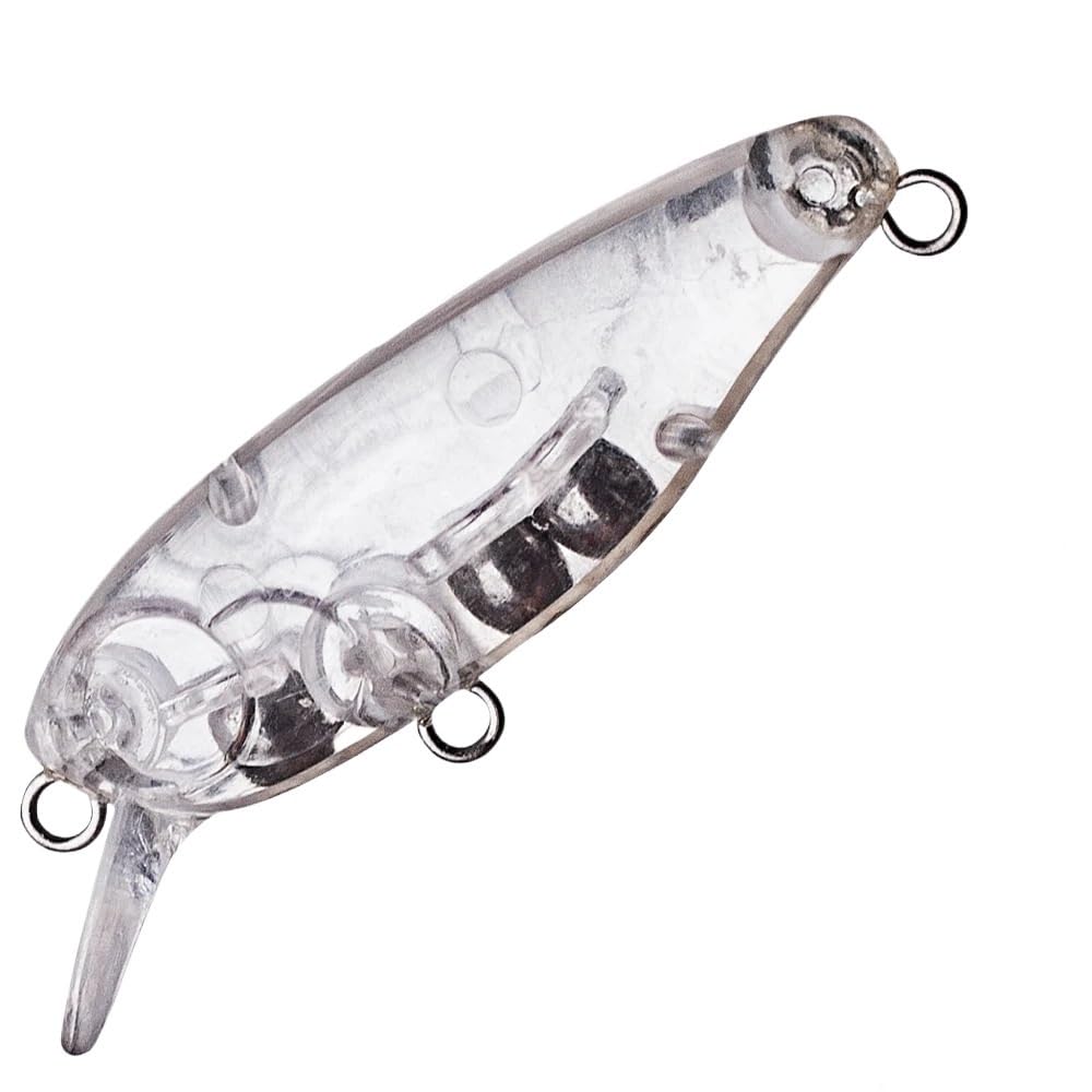 100 Stück 4,5 cm 2,3 g schwimmende Angelköder, Angelköder, Angelköder, Angelköder, Barsch, Hecht, harter Köder, unbemalt