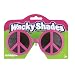Pink Peace Sign Novelty Glasses