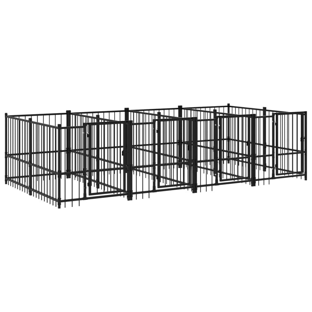 Forniture per cani Cuccia per cani da esterno in acciaio 7,51 m Animali e forniture per animali domestici