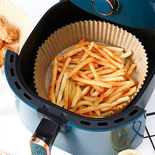 Kit com 200 formas descartáveis de papel para Air Fryer, forro Antiaderente para fritadeiras à ar
