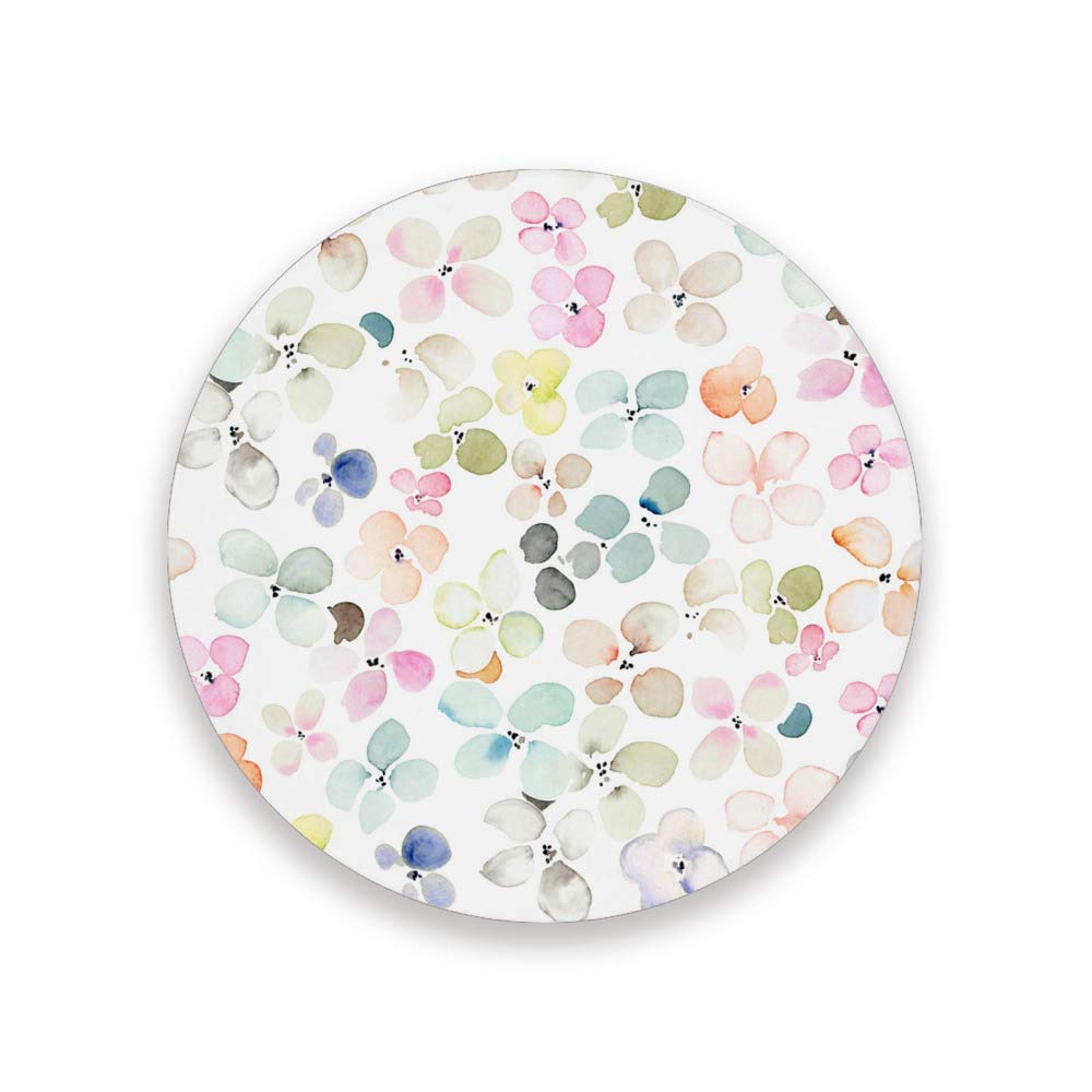 Dessous de verre en céramique aquarelle marguerites pour sublimer la décoration du bureau