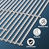 Adviace Replacement Parts for Nexgrill 720-0882A Evolution Infrared Plus Grill, Stainless Steel Grill Grates for Nexgrill 5 Burner 720-0882A Gas Grill #5