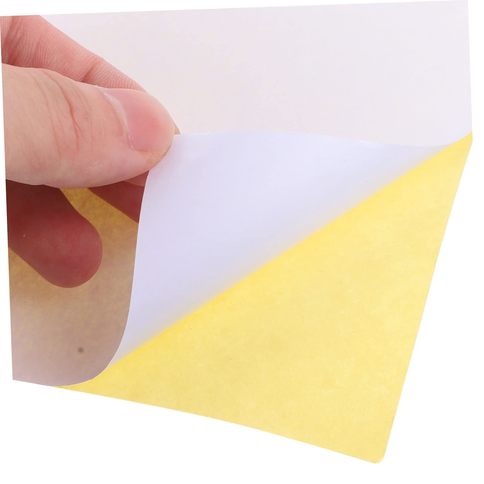 Etichette per Stampante in Carta Bianca Adesiva 100 Fogli | Spessore Moderato, Uso Pratico, per Etichette Prezzo e Progetti Artistici, Formato Compatto Leggero