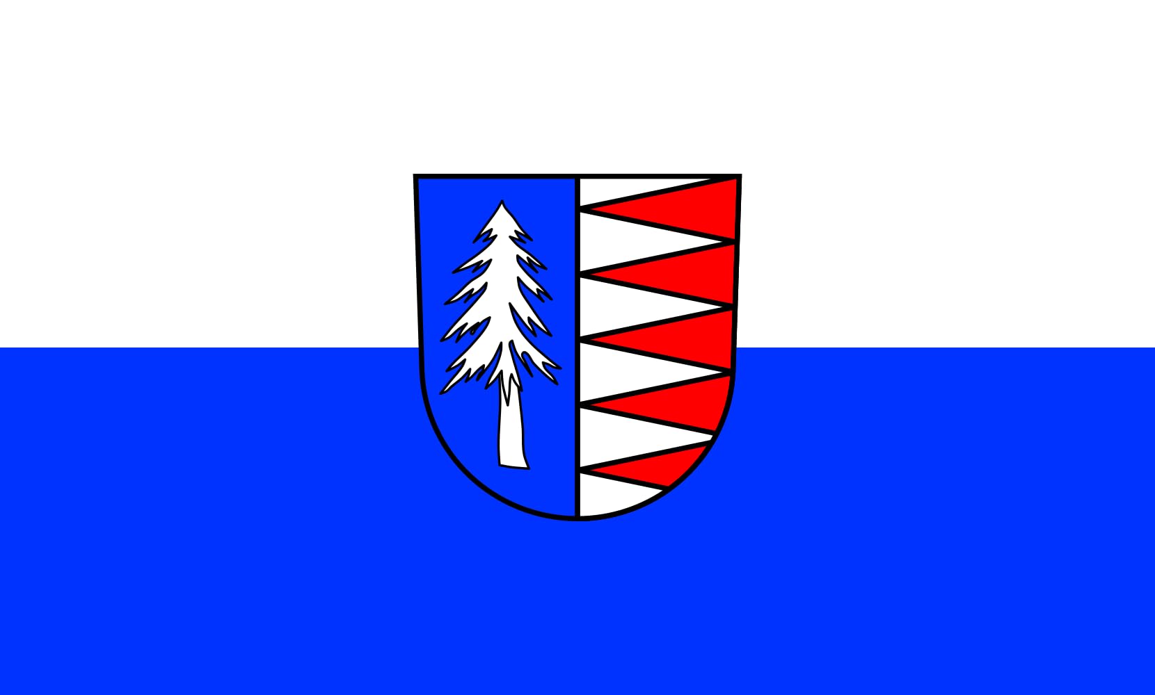 Drapeau Klettgau anti-effilochage 90x150 cm | Pavillon grand paysage résistant au vent