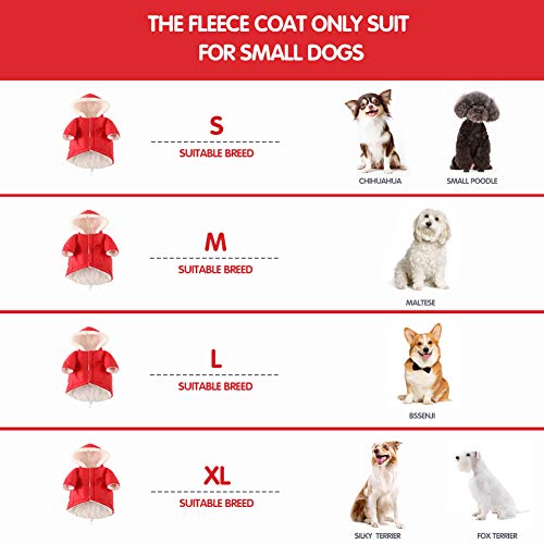EMUST Dog Winter Coat, Dog Coats for Small Dogs Winter, Winter Dog Hoodie with Pockets, Warm Dog Clothes for Small Dogs… - Image 3