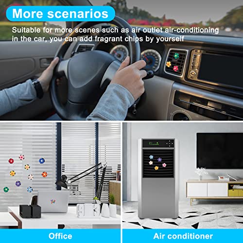10 Pieces Flower Air Vent Clip Car Freshener Clip Air Vent Accessories Decorations Car Interior Decoration Air Conditioner Cute Colorful For Girls Women (A) #TOP5