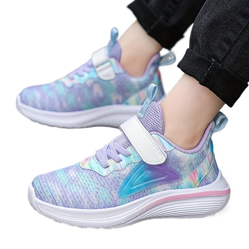 Girls Shoes Sneakers Kids Tennis Shoes Sparkle ColorBurst Lightweight Running Casual Walking Shoes4