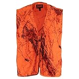 Gamehide Quiet Deer Hunting Blaze Orange Camo Safety Vest (Naked North Blaze Orange Camo, XX-Large)