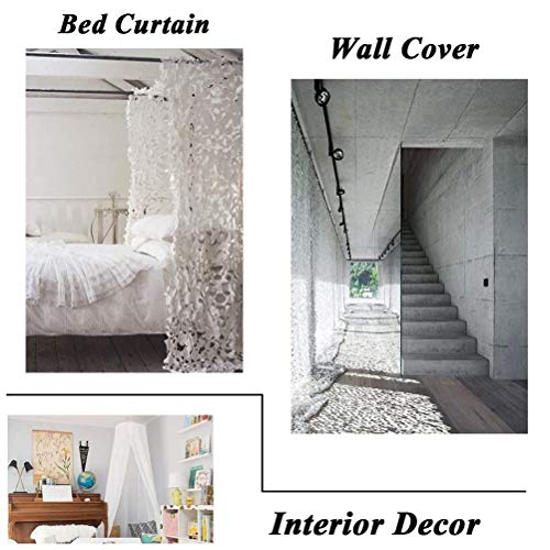 Tarnnetz Bundeswehr, Jagd Tarnung Netz - (2 × 3 M) Weiß Militär Tarnung Leichtes Waldnetz Camping Jagd Sport Jalousien… – Bild 8