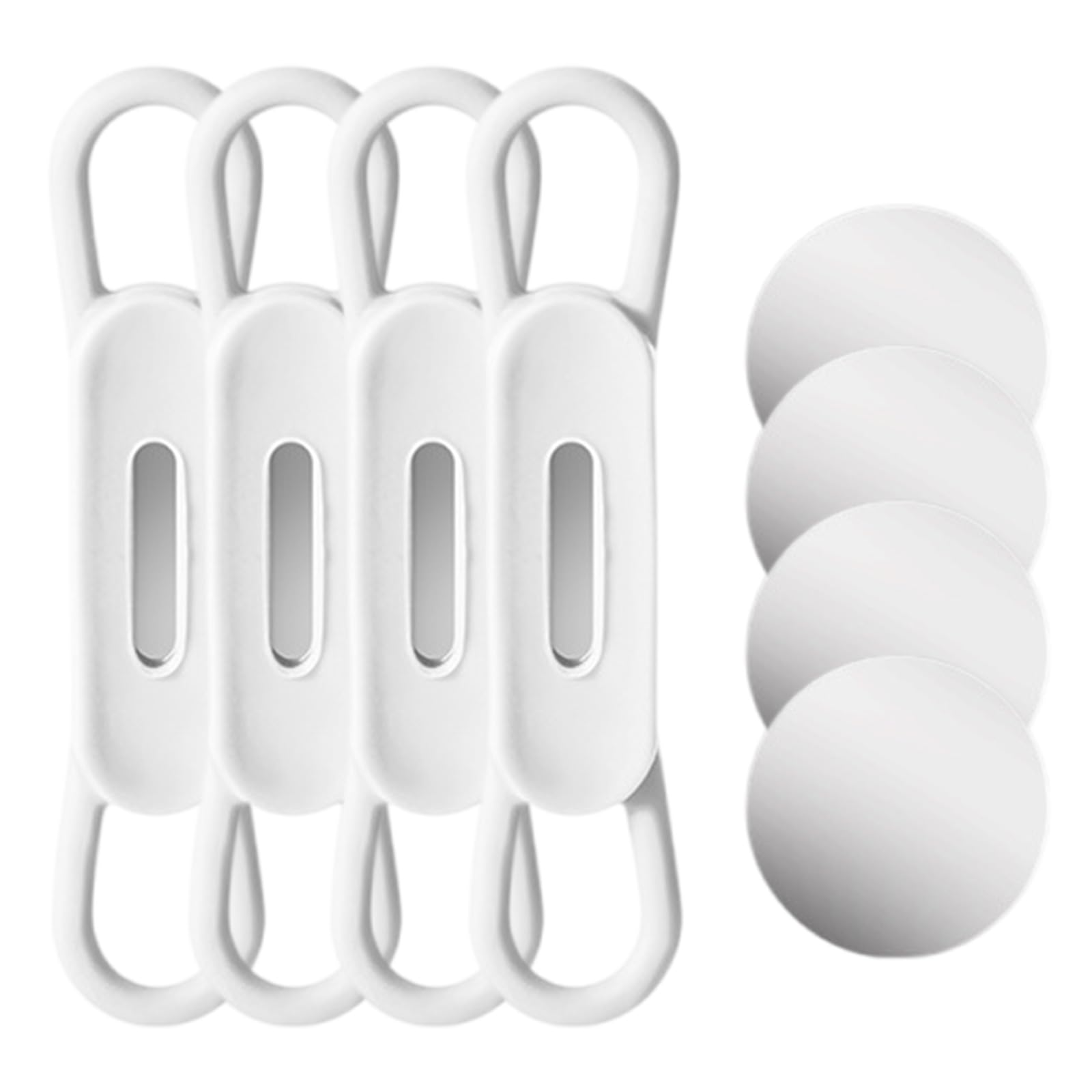 Hattba 4Pcs Magnetic Pen Holder for Desk, Refrigerator, Whiteboard, Silicones Pen Holder for Desk, Desk Marker Holder
