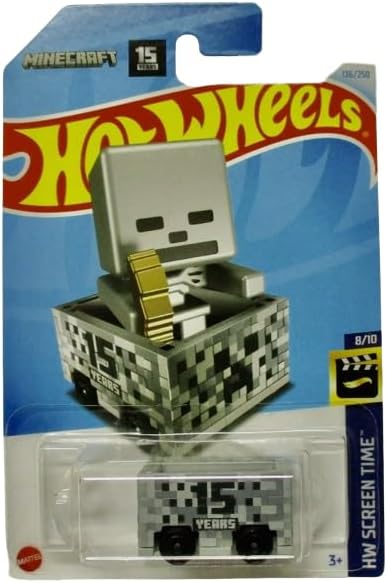 Minecraft Minecart HW Screen Time 8/10 136/250, Gray