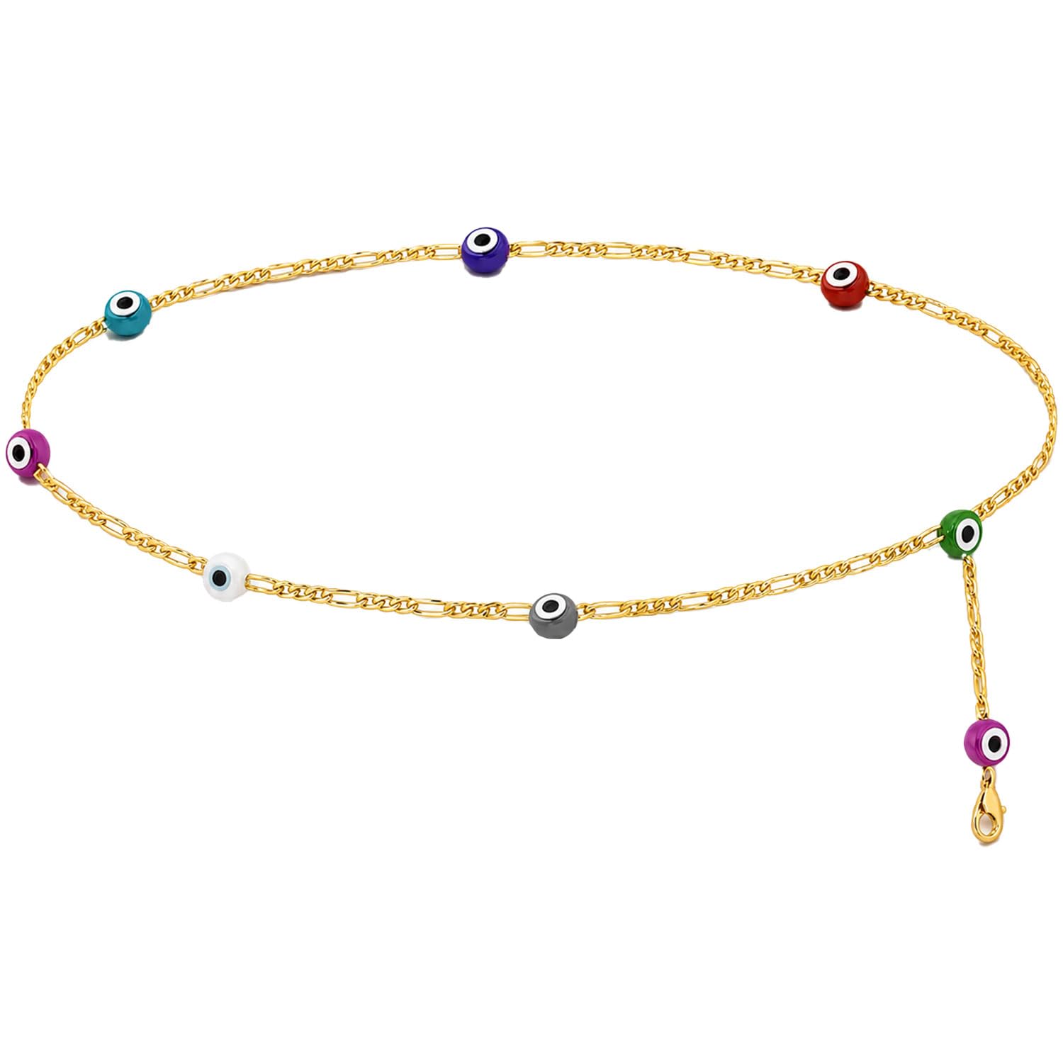 vama FASHIONS 18K Gold Plated Evil Eye Beads Belly Hip Chain Adjustable Anti Tarnish Waist Chain Body Jewellery Saree Lehenga Kamarbandh Vaddanam for Women & Girls-picture-34