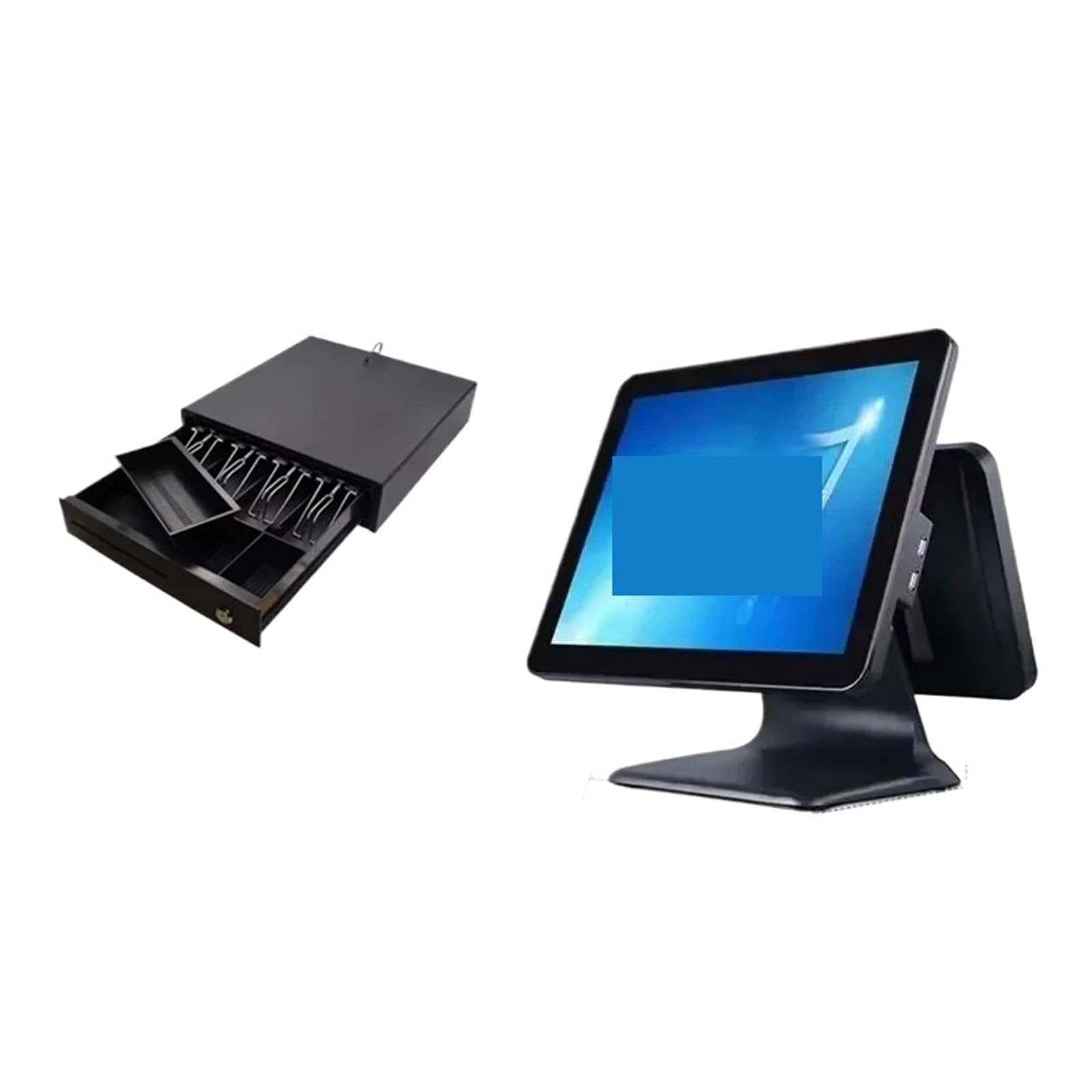Registratori di cassa, Attrezzatura for registratore di cassa Cassetto scanner stampante termica da 80 mm Touch WIFI integrato 15,1 pollici