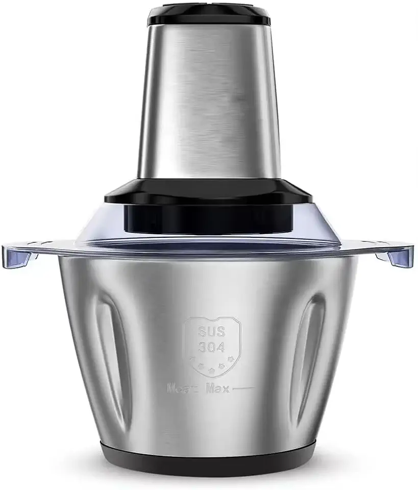 Moedor de Carne Elétrico Inox 3L 110V – Alta Potência, Lâminas Duplas e Fácil Limpeza