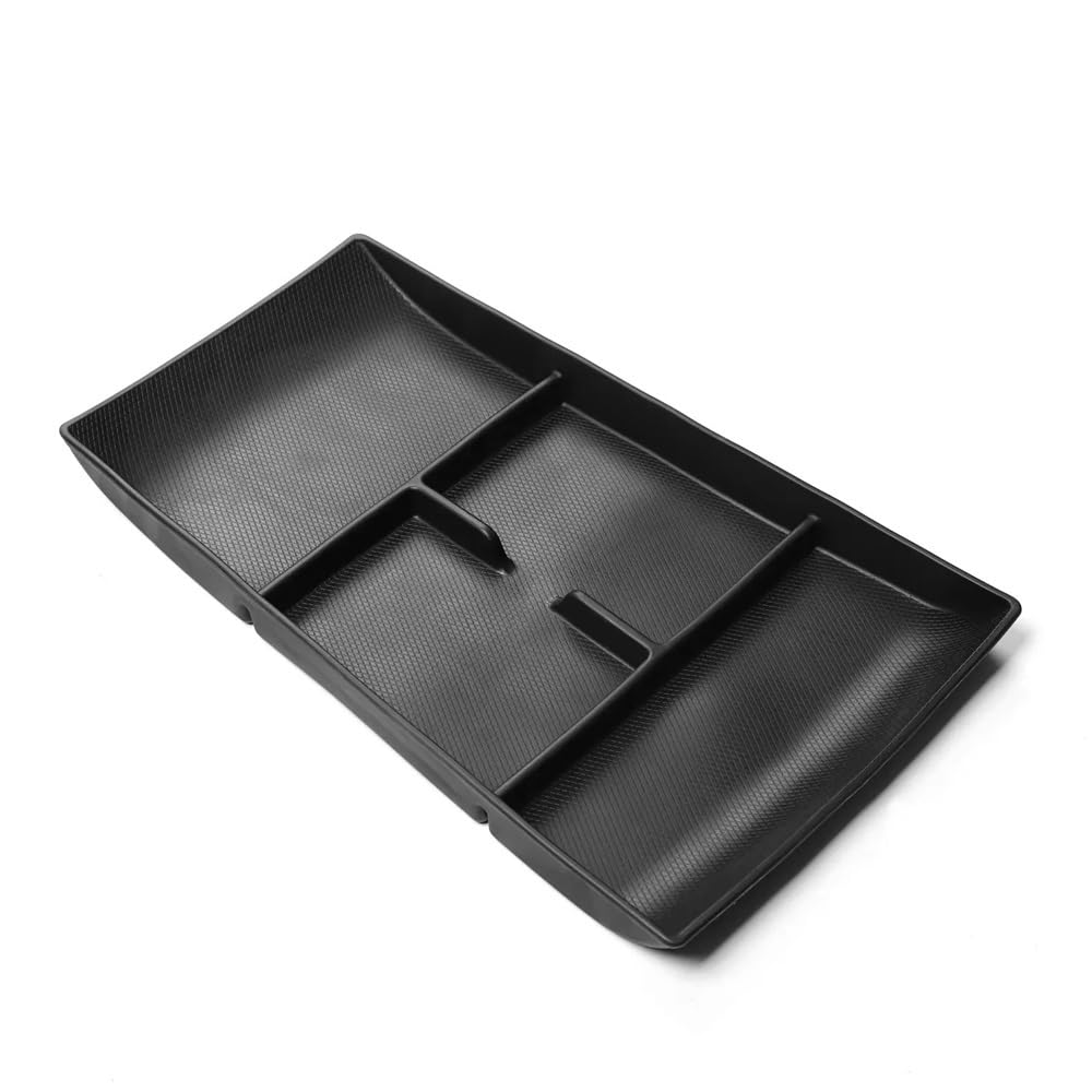 YHZRDMSK For BYD For Seal For EV Central Armrest Lower Layer Storage Box TPE Car Center Console Tray Organizer Accessories