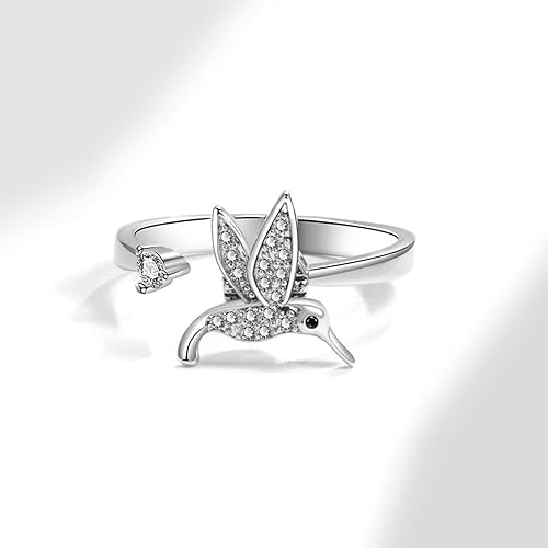 Miniatura 134 de 925 Sterling Silver Ring Minimalist Adjustable Rings Band Handmade Rings for Women Girls