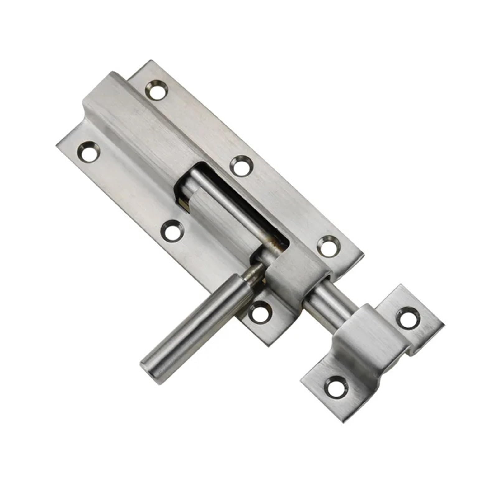 Serrure à boulon de porte droite en acier inoxydable 304 pour vantail en bois