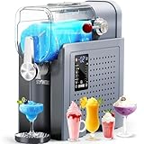 Slushie Machine – No Ice Needed, 88oz Frozen Drink & Soft Serve Ice Cream Machine. Slushy Machine For Home with LED Display, One-Touch Reservation & 6 Pre-set Programs for Frozen Margaritas, Frappés