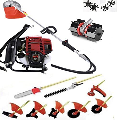 Purchase lecoo GX50 Backpack 12 in 1 Brush Cutter Weed Eater Chain Saw Lawn Mower Hedge Trimmer