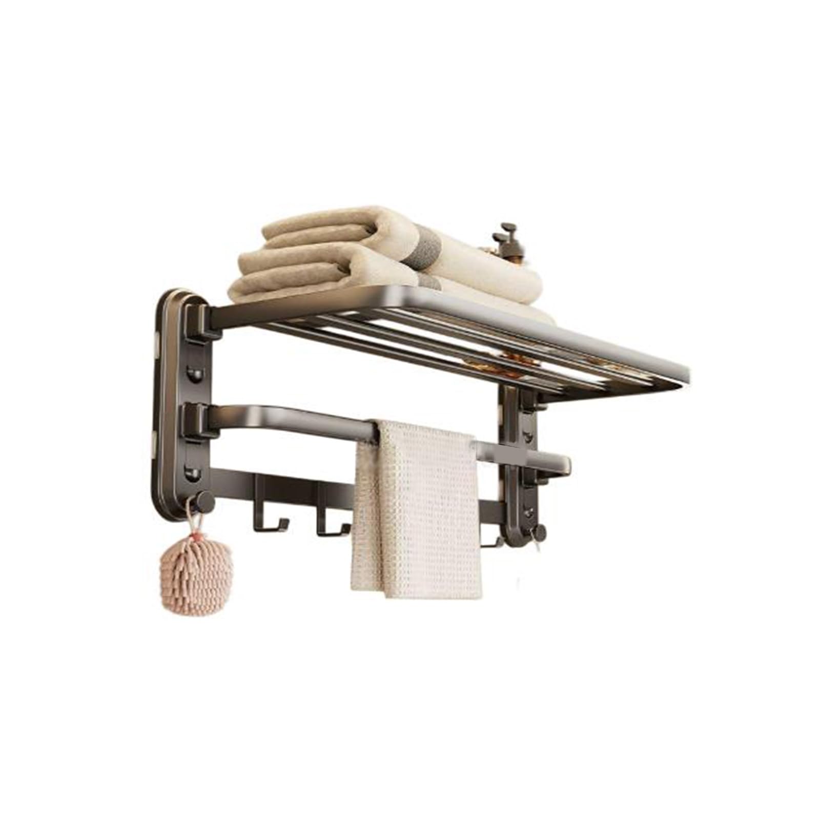 Porte serviettes mural pas de forage requis JATIBOSH étagère serviette cuisine 40cm