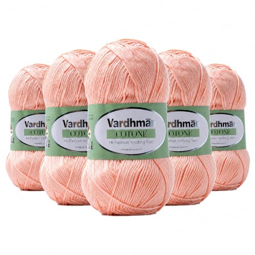 Image of Vardhman Cotone - 6 Ply Cotton Acrylic Fine Weight Yarn | Pack-5
