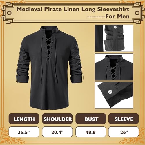 7 pcs men39s renaissance costume set medieval pirate shirt viking shawl belt shoulder armor sword bag cosplay