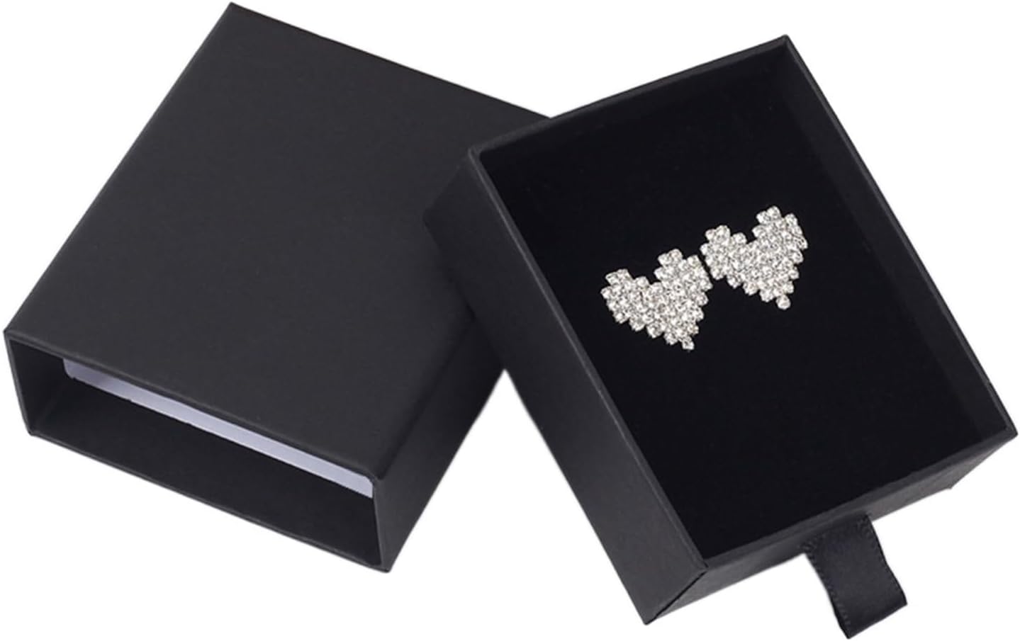 20Pcs Black/Brown/Red Rectangle Jewelry Packaging Box Earring Necklace Pendant Jewelry Set Display Boxes For Gift Box Case 20Pcs(As photo-01)