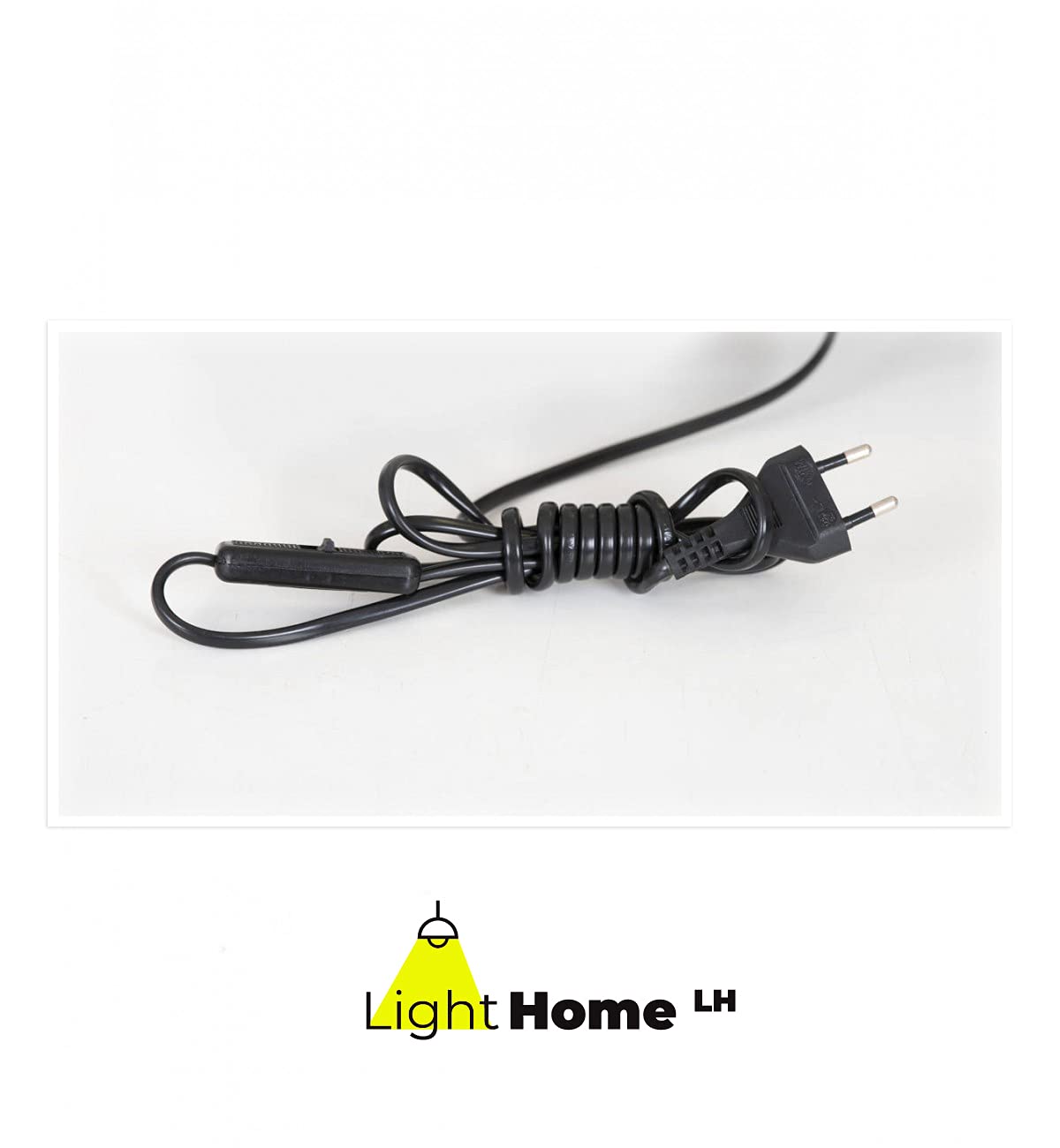 Light-Home Abajour Lampe de Chevet Chambre - Moderne Lampe De Table pour Chambre et Salon Élégante Lampe à Poser E27-65x35 cm - Noir/Noir…