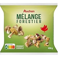 Bolets jaunes, cèpes, shiitakés, pholiotes ALLERGÈNES: PRÉSENCE DE : ANHYDRIDE SULFUREUX ET SULFITES EN CONCENTRATIONS DE PLUS DE 10 MG/KG OU 10 MG/LITRE EXPR. EN SO2 DÉSIGNATION LÉGALE DU PRODUIT: Mélange de champignons forestiers (51%) et cultivés,...